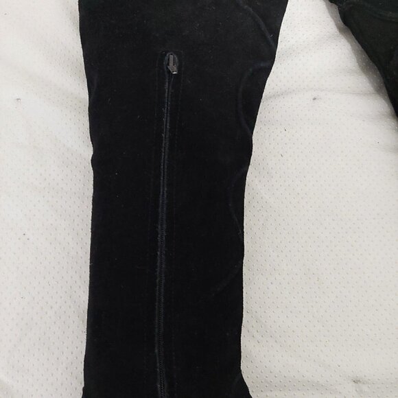 Inca Boot Company Electra Zora Over-The-Knee Suede Embroidered Boots Black Sz 9 - Picture 9 of 12